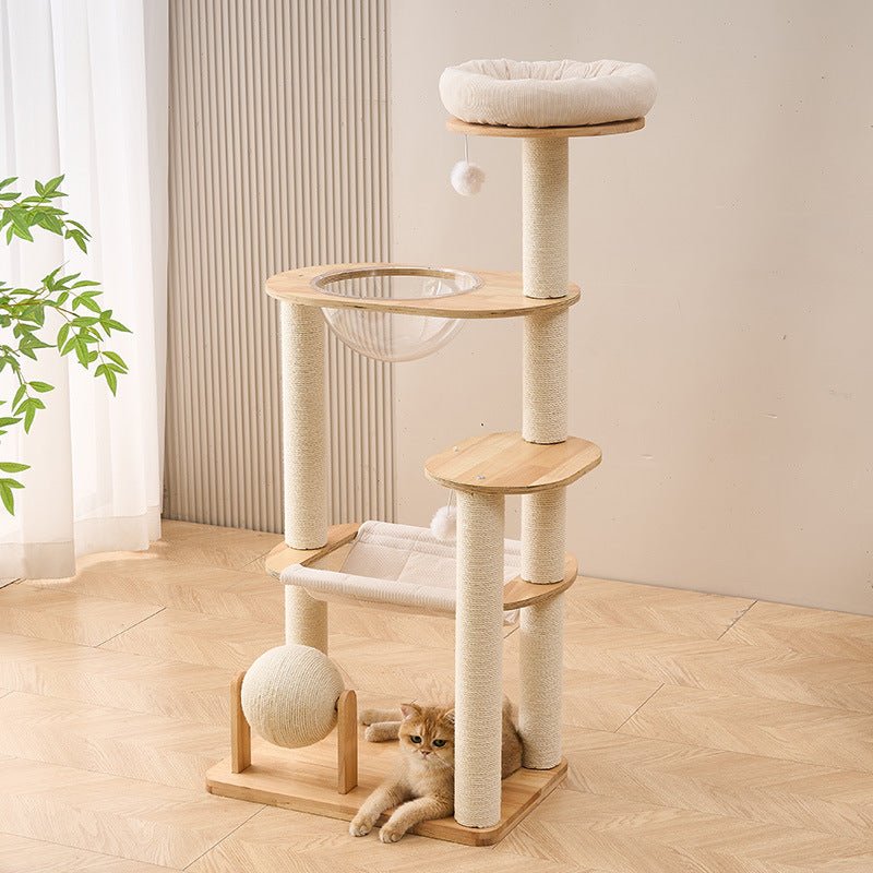 Real Wood Cat Trees For Large Cat | Oak W4