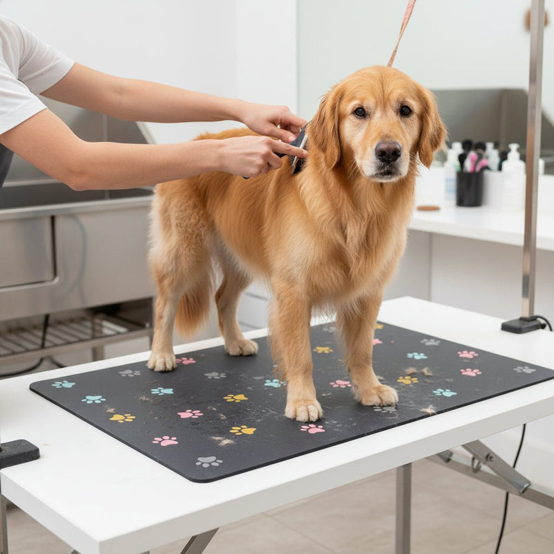 Non-Slip Mat for Dog Bath Grooming Table and Food Bowl